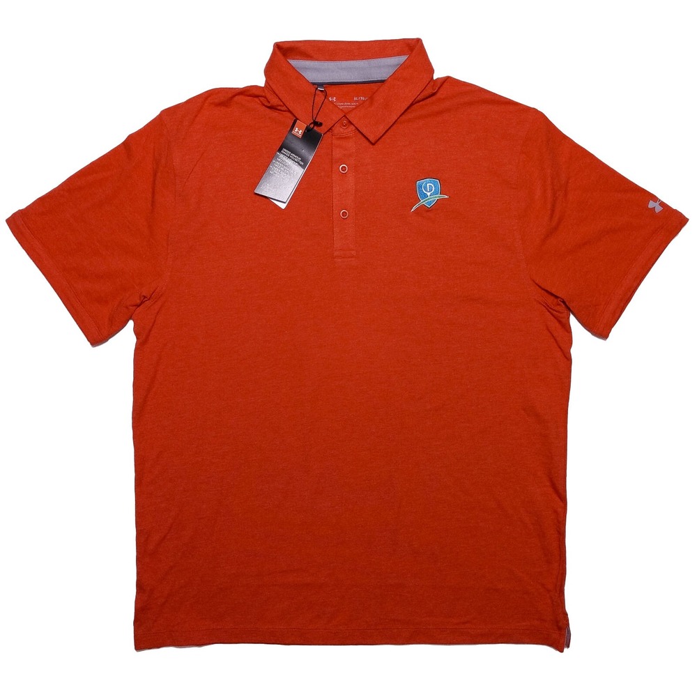 UNDER ARMOUR Charged Cotton Polo Shirt Diamond Resorts Red Large to XL Fit ~ New